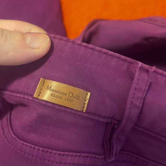 Massimo Dutti purple stretch skinny jeans EUC - Picture 7 of 8